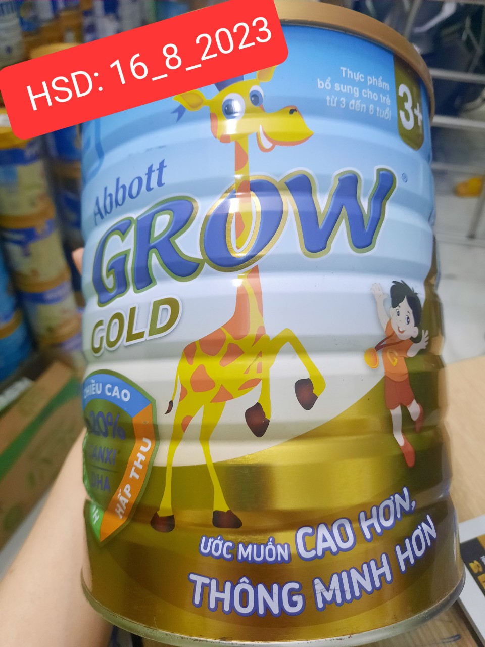 Sữa abbott grow gold 3+ 1,7kg hsd 12-2024
