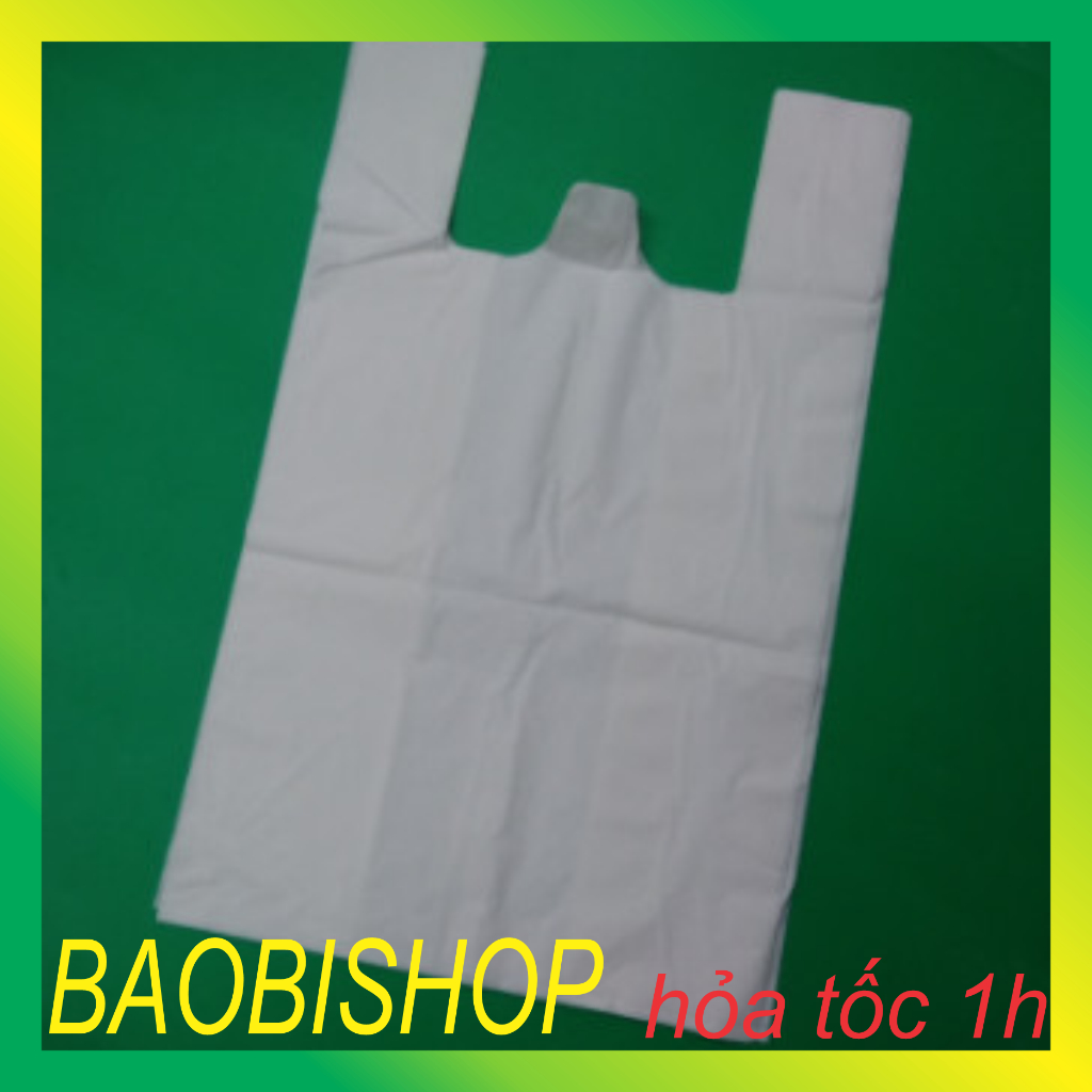 1 Kg Túi xốp siêu thị trắng sữa - Không in thương hiệu_bao bì shop