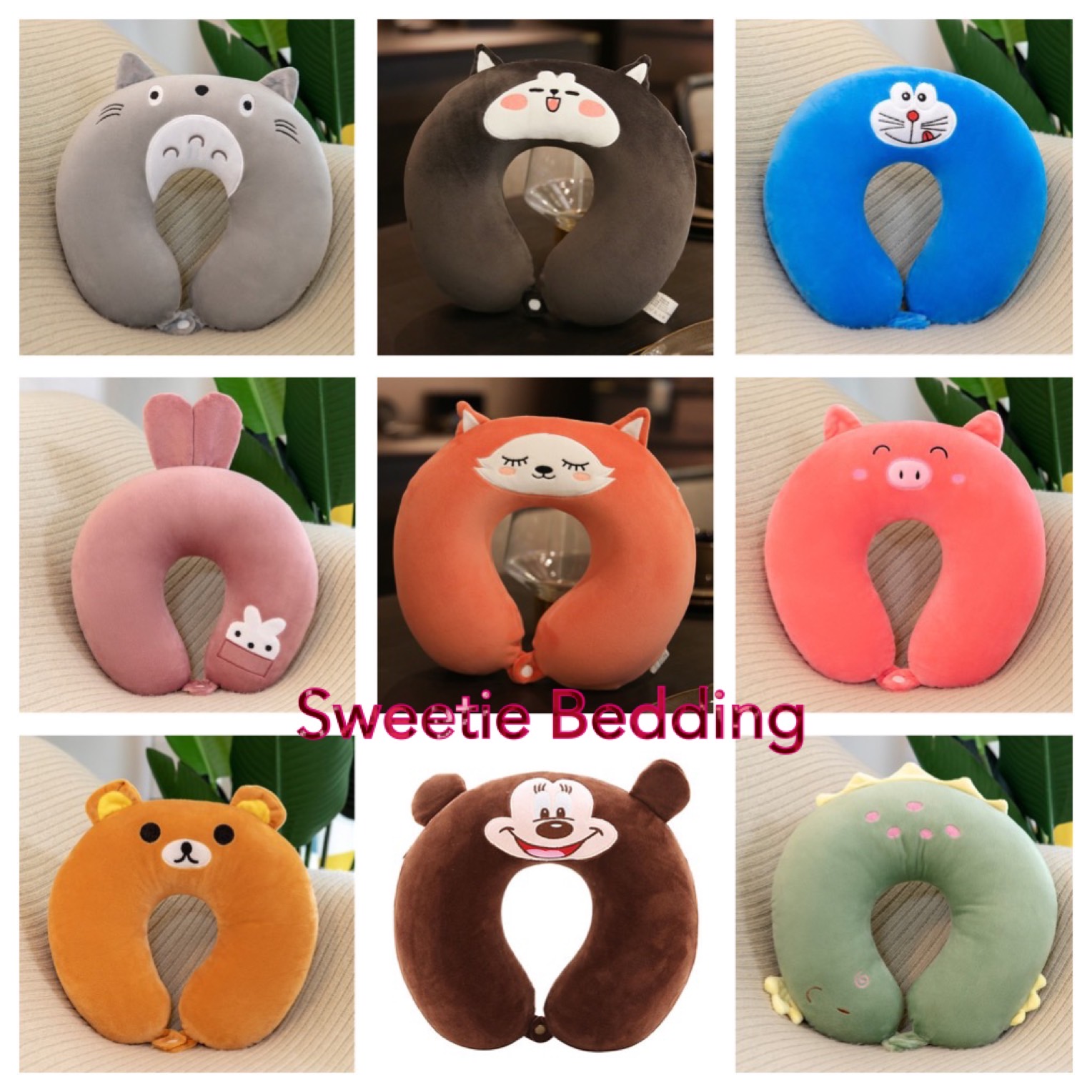 GỐI KÊ CỔ CHỮ U, GỐI CHỮ U VĂN PHÒNG, GỐI DU LỊCH