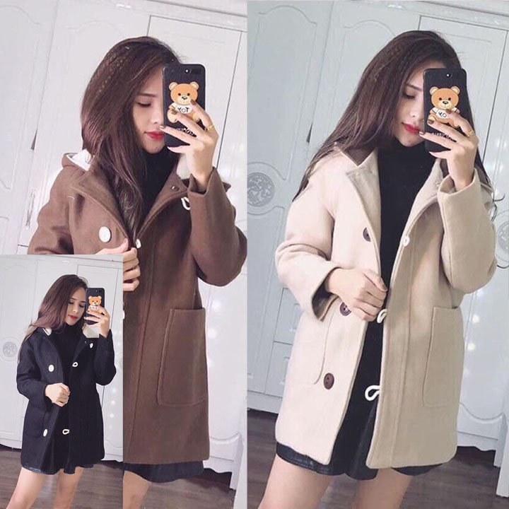 Áo khoác dạ nữ mẫu mới 2022