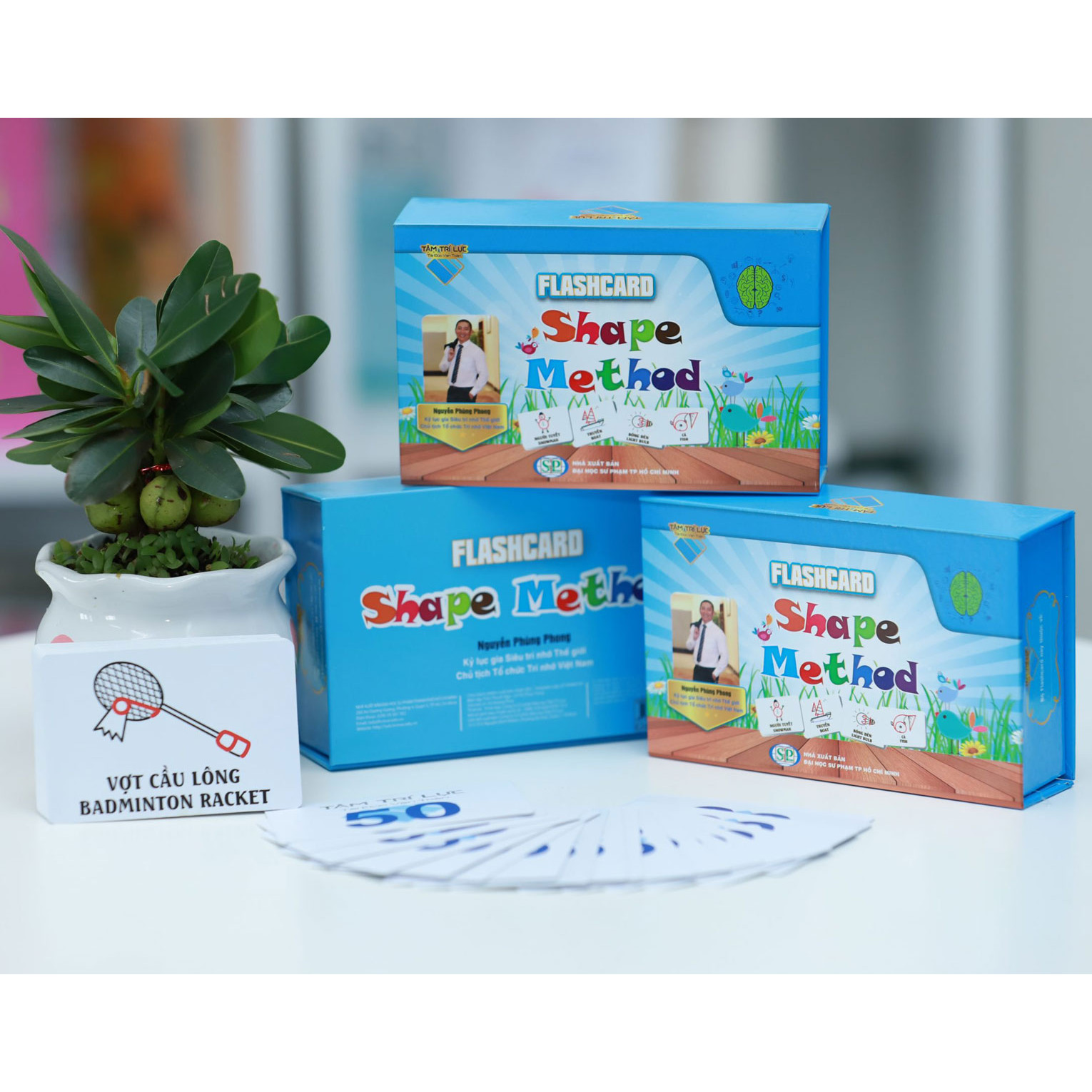 (LUYỆN SIÊU TRÍ NHỚ) FLASHCARD 100 SỐ - SHAPE METHOD