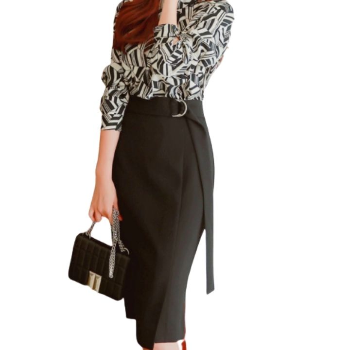 Chân váy công sở bút chì cao cấp thời trang Hàn Quốc thanh lịch độ dài 60cm vải kaki thun co giãn Vannhshop MS16