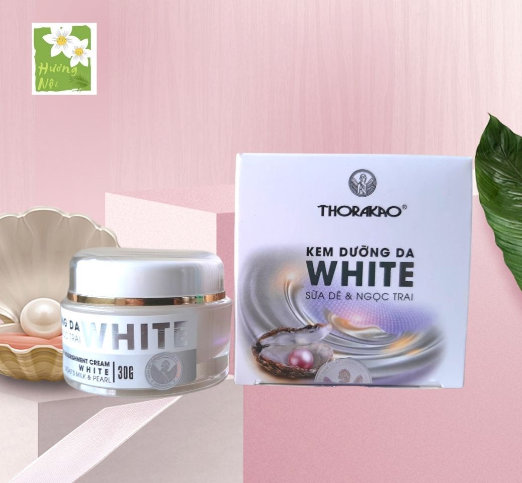 Kem dưỡng trắng da Thorakao 30g từ sữa dê và ngọc trai