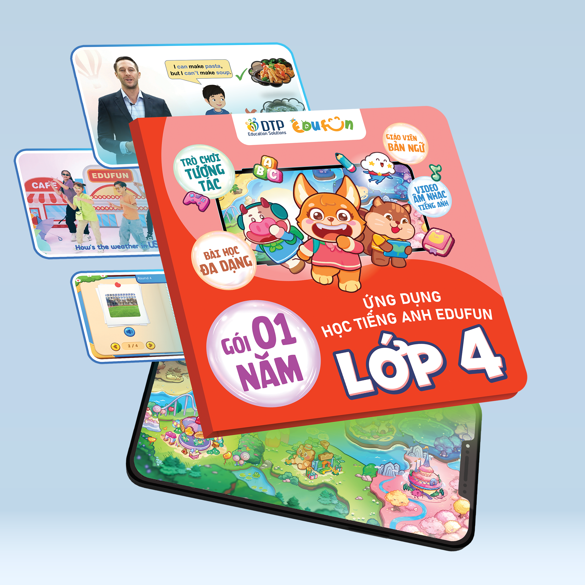 E-voucher - Edufun Premium lớp 4 - Dtpbooks
