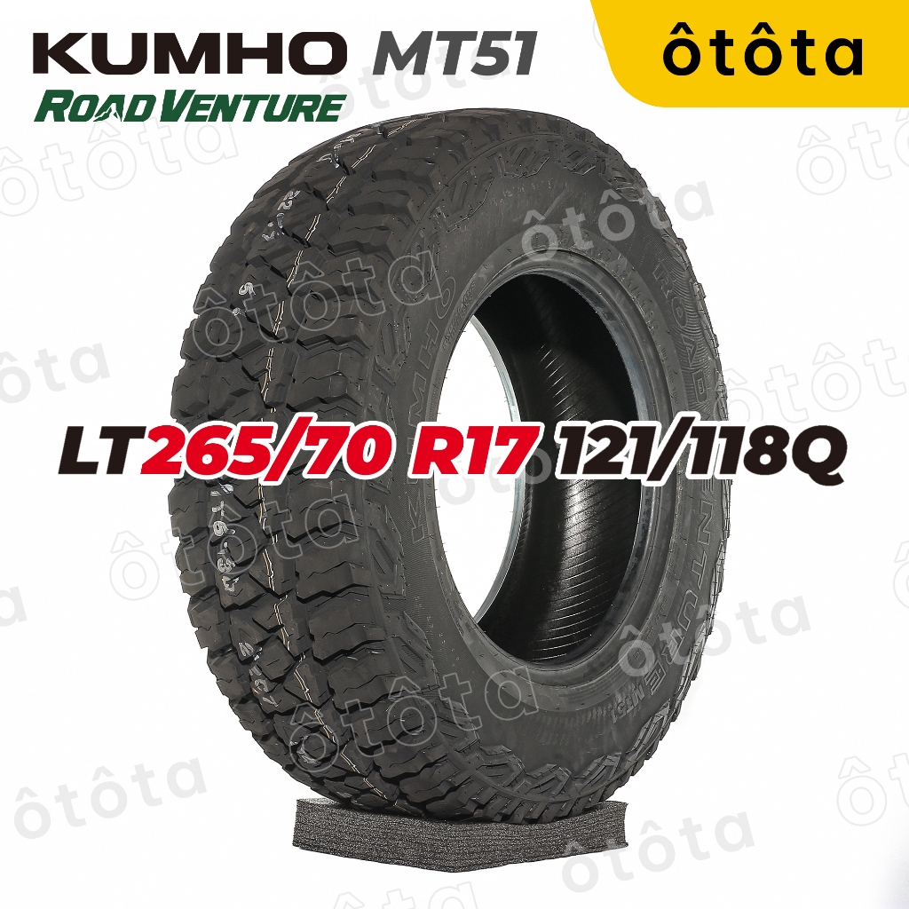 Lốp ô tô Kumho 265/70 R17 121/118Q Road Venture MT51 – Chính Hãng BH 5 năm (265/70R17, 265 70 R17) Giá 5,632,848 Đồng*Miễn phí vận chuyển