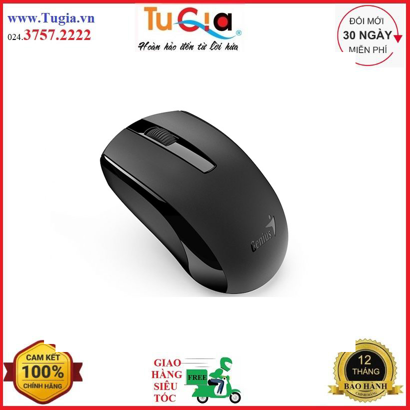 Chuột sạc không dây genius eco 8100 - hàng chính hãng