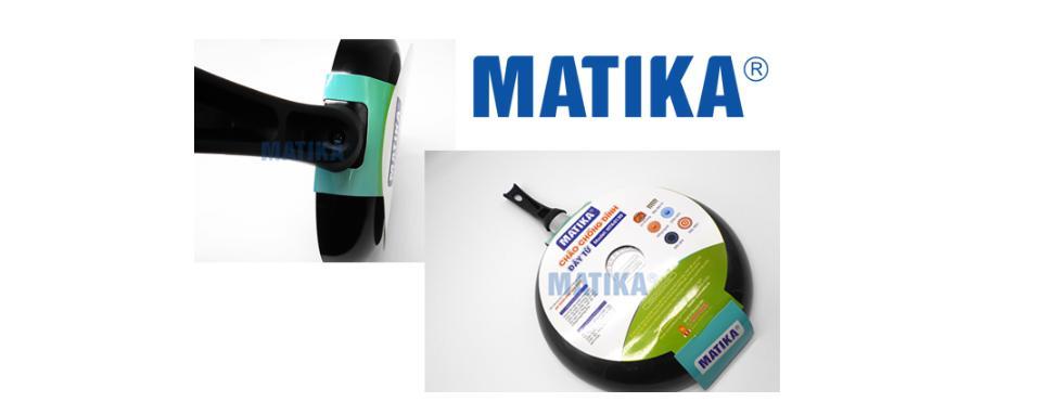 Chảo chống dính Matika size 30 có lớp cao cấp đáy từ màu đen MTK-0130