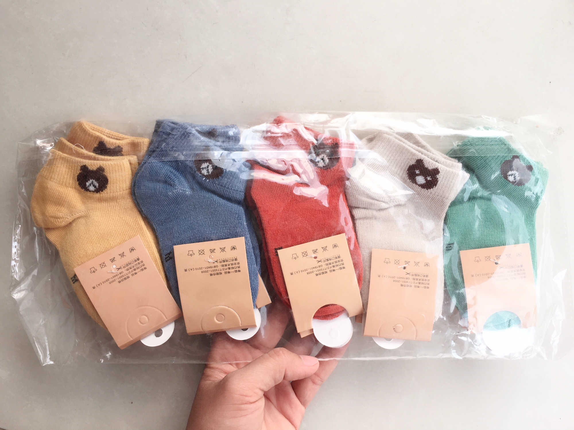[HCM]Tất gấu cho bé (Set 5 đôi)