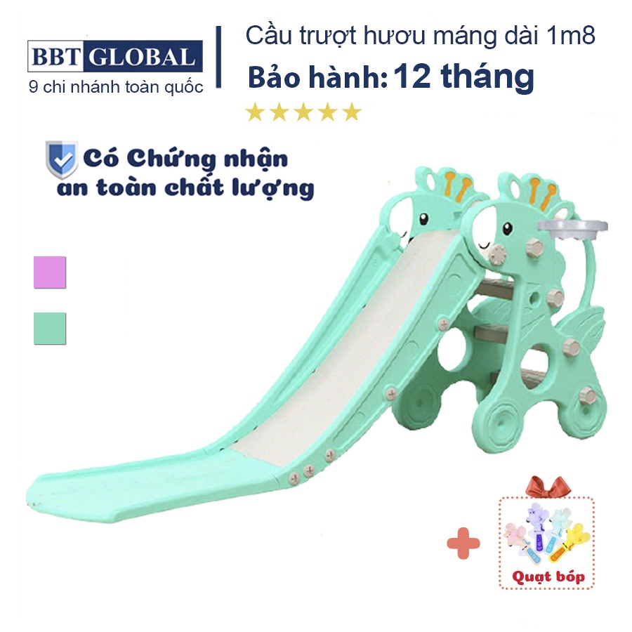 Cầu trượt cho bé BBT Global hươu máng dài 180cm BSL302 Đồ chơi an toàn, Đồ chơi trẻ em, Đồ chơi cao cấp, Đồ chơi vận động