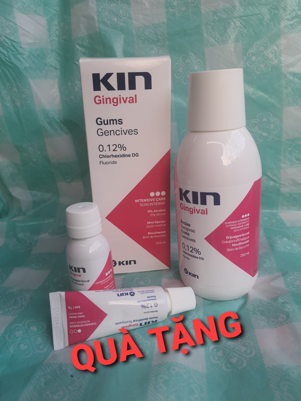 NƯỚC SÚC MIỆNG Kin Gingival Mouthwash 250ml châu Âu ngăn viêm lợi chảy máu răng hôi miệng nhiệt miệng