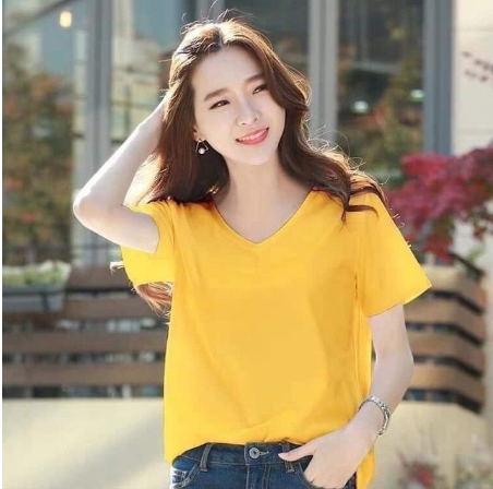 Áo thun nữ Body, cổ tim