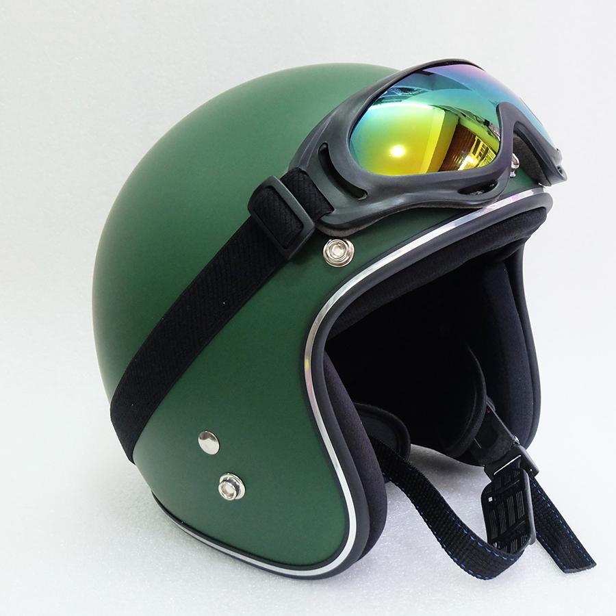 [HCM]NÓN BẢO HIỂM XANH RÊU SƠN NHÁM CHÍNH HÃNG 3/4 ĐẦU ( MÀU XANH RÊU ) + TẶNG KÍNH UV