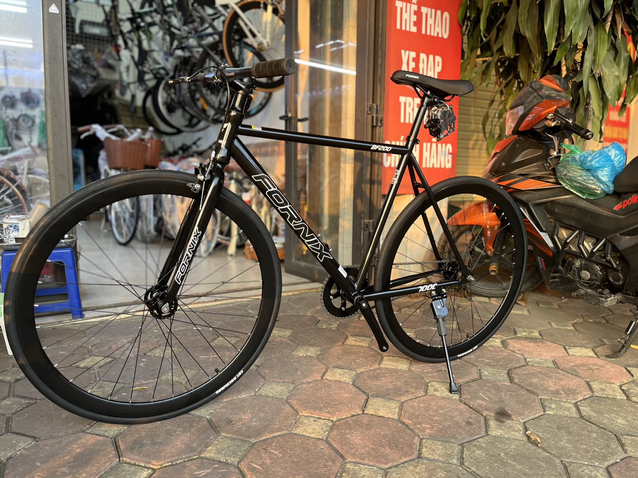 Xe đạp fixed gear bf200 - fornix - bảo hành 12 tháng