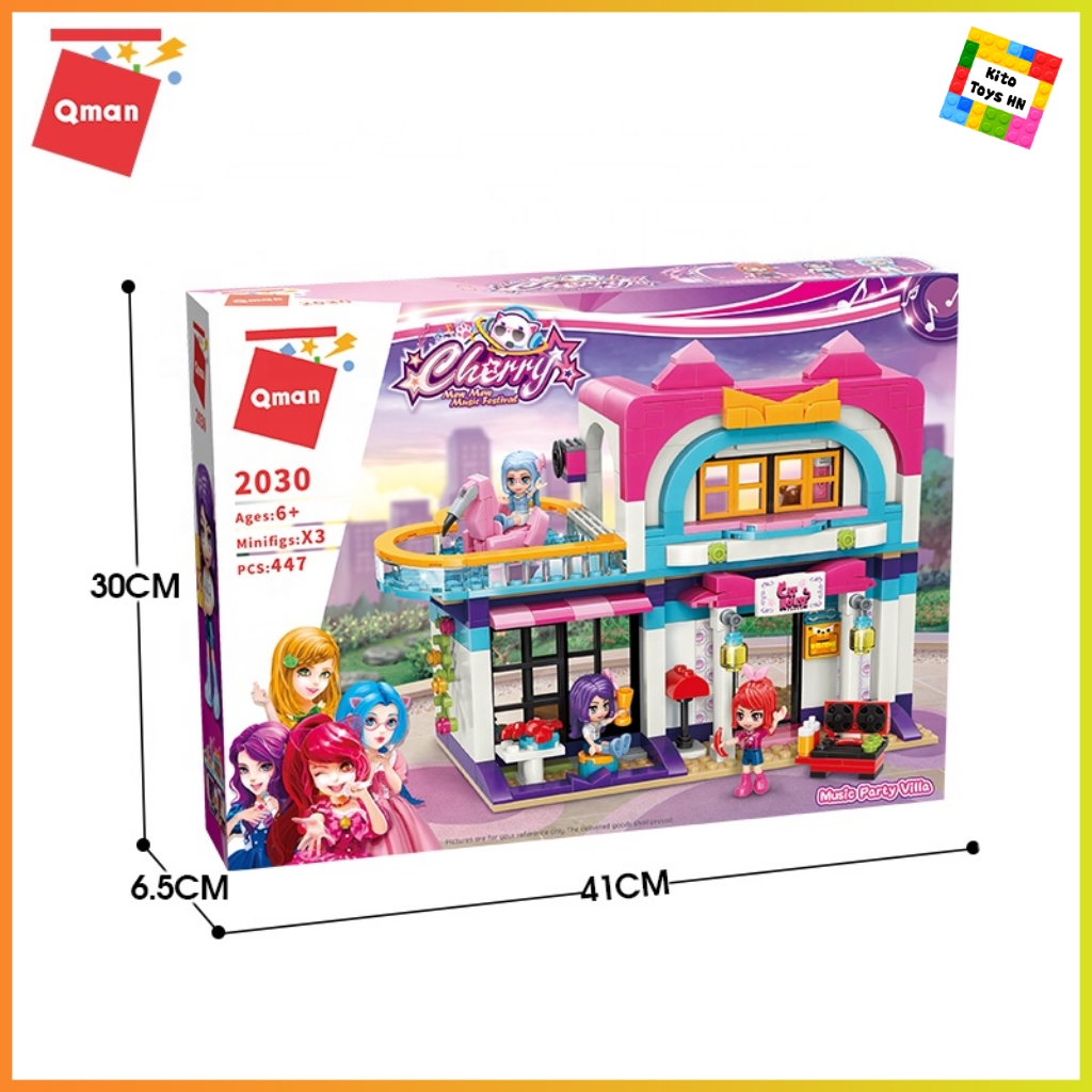 Bộ Đồ Chơi Lego Cho Bé Gái Lắp Ráp Mô Hình Qman 2030 Bữa Tiệc Vui Vẻ 447 Chi Tiết 3 Minifigures Cho Trẻ Từ 6 Tuổi