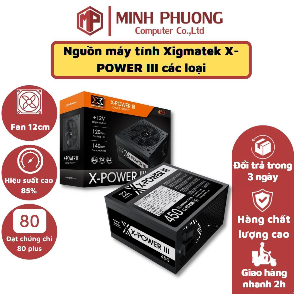 Nguồn máy tính xigmatek x-power iii các loại - hàng chính hãng