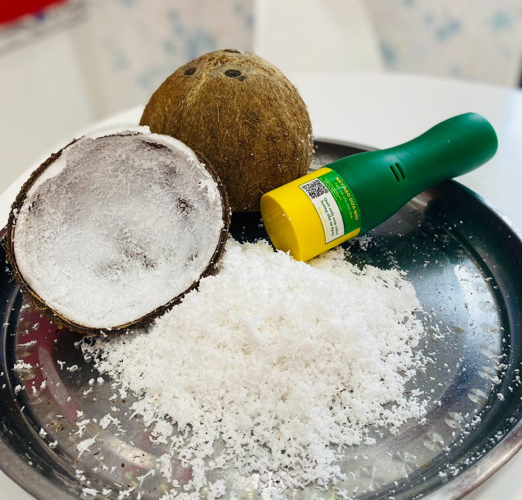 Máy nạo dừa khô mini