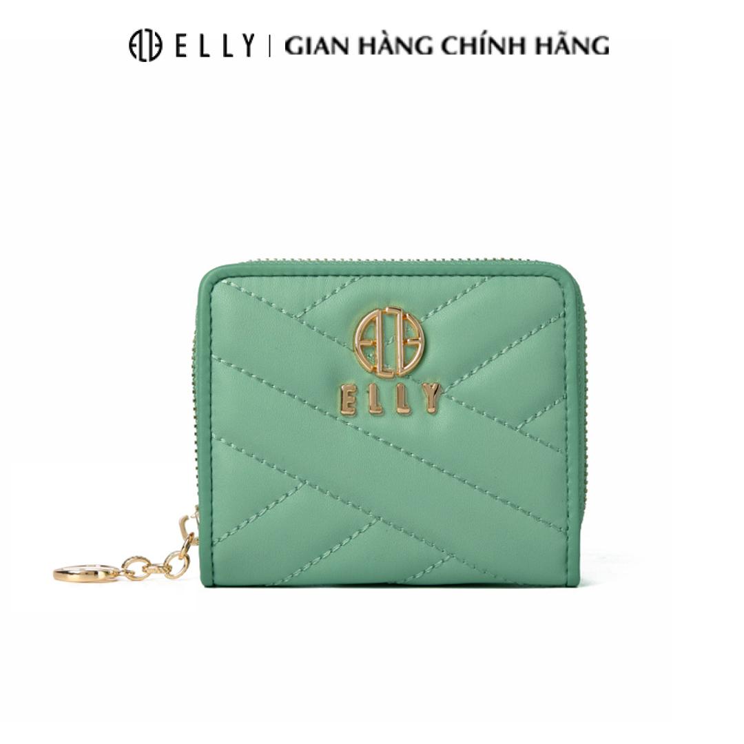 Ví nữ cầm tay cao cấp da thật elly – evh83