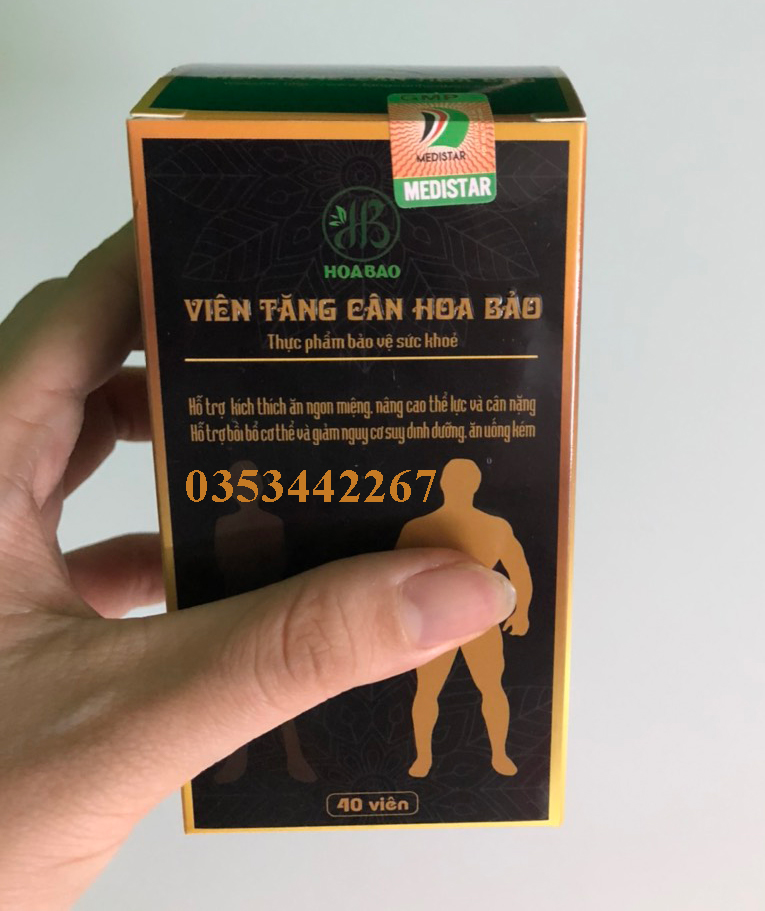 [HCM]Viên tăng cân Hoa Bảo - 1 hộp