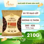 Nui Gạo Lứt 100% Hữu Cơ Eat Clean Giảm Cân Ăn Kiêng - Chính Hãng Nuffam - Túi 210gr