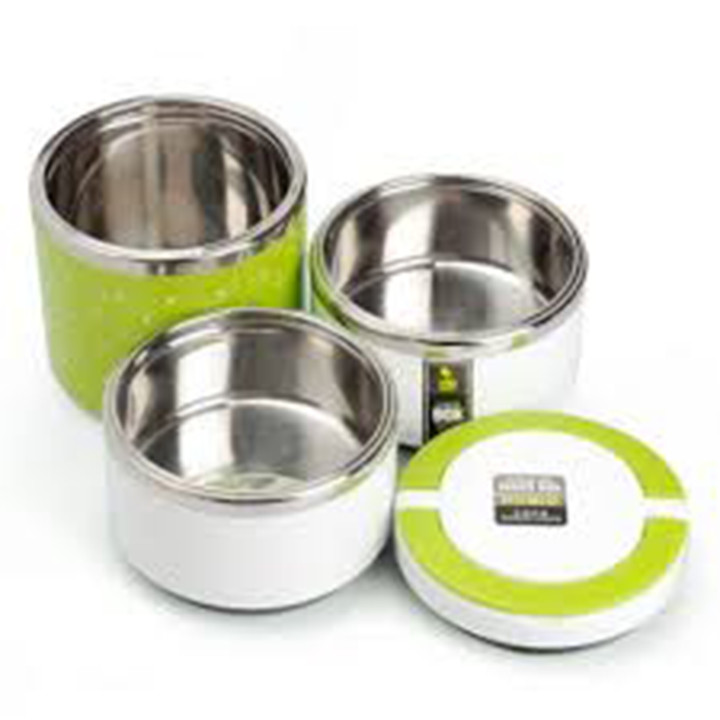 Cà men đựng cơm vỏ nhựa 2 tầng