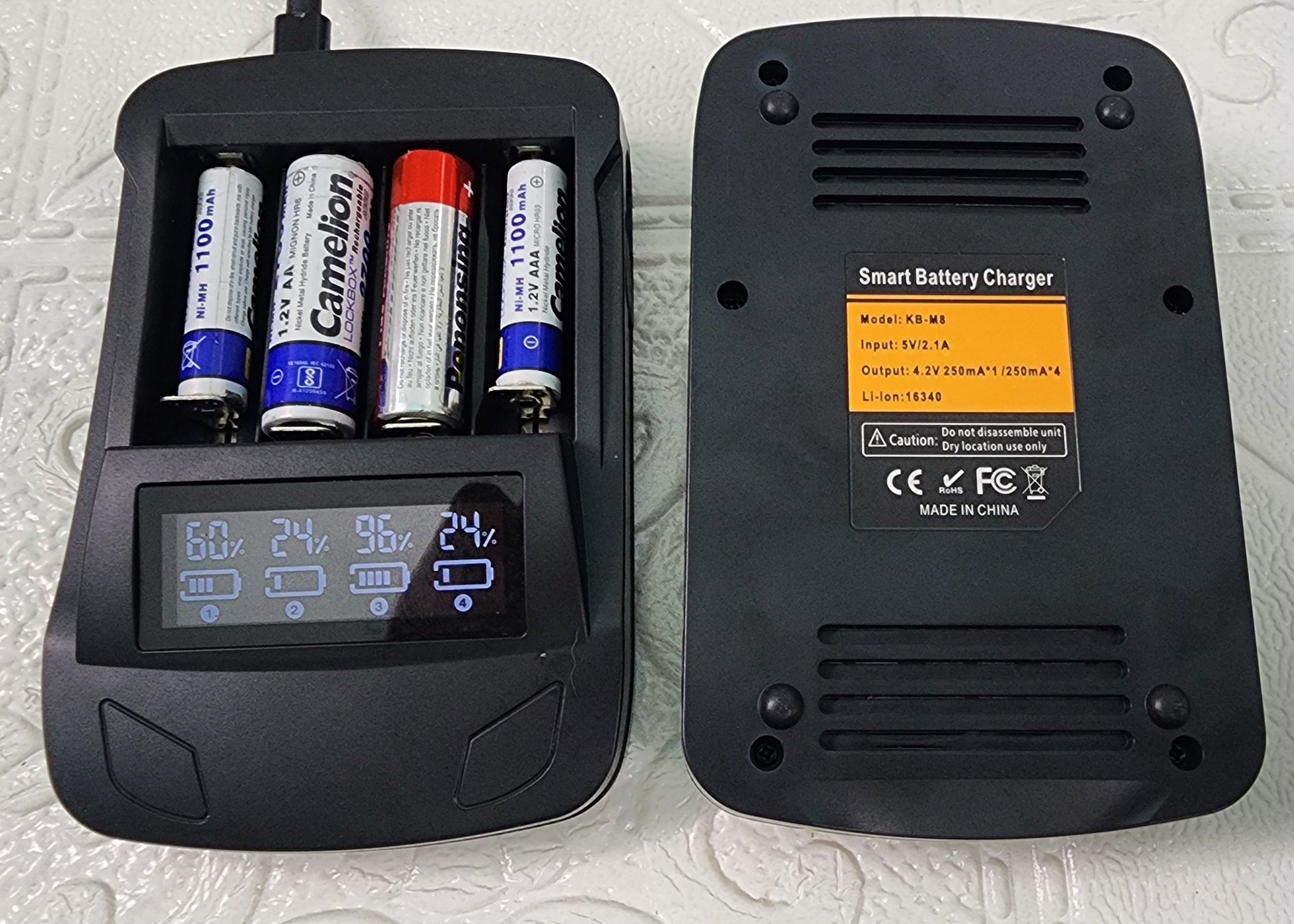 Bộ Sạc Pin KB-M8 Chính Hãng