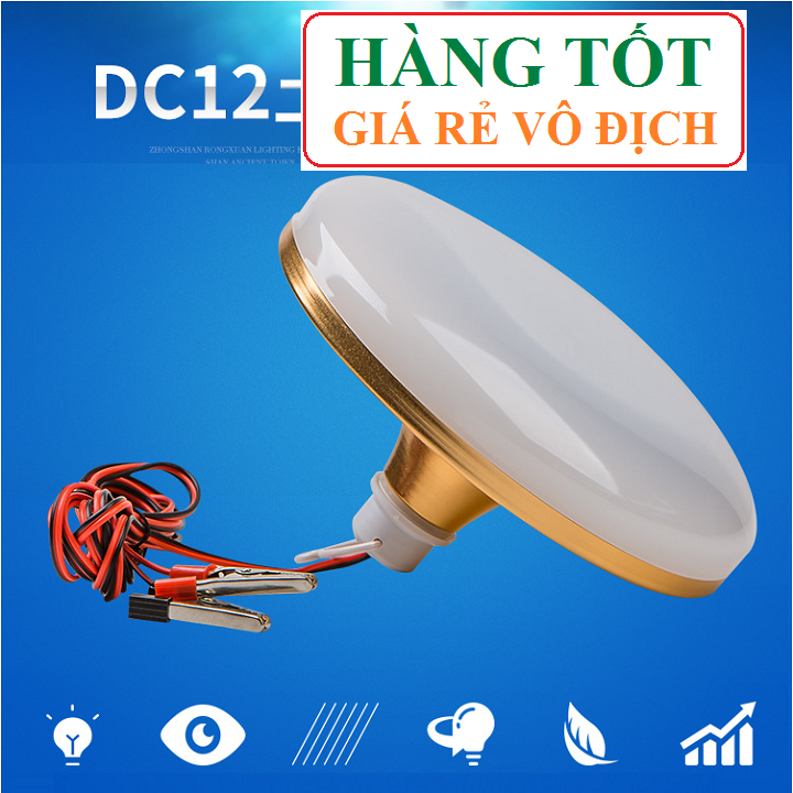 [HCM]Bóng đèn LED UFO Gold 12v - 24w