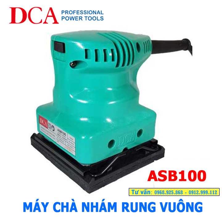 Máy chà nhám rung vuông dca asb100