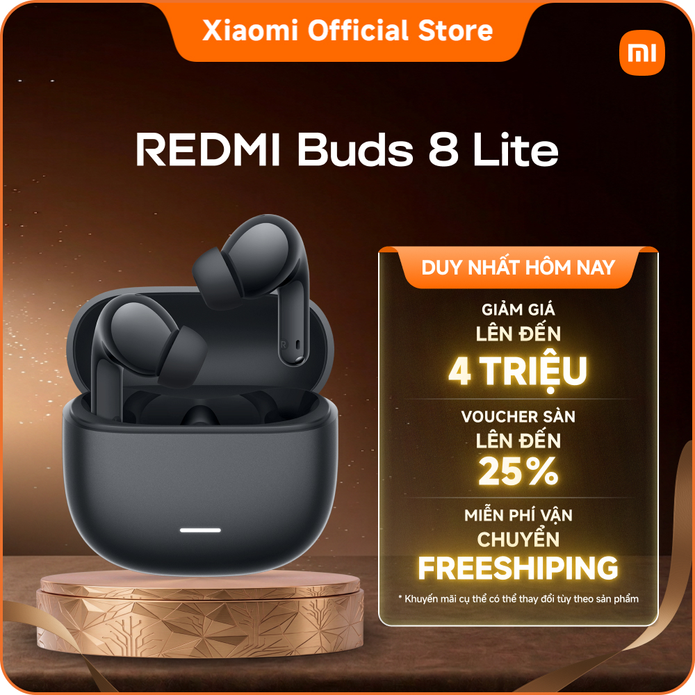 Tai nghe Bluetooth Xiaomi REDMI Buds 8 Lite| Lên đến 42dB ANC| Cuộc gọi rõ ràng với hai micro| Trình điều khiển 12.4mm