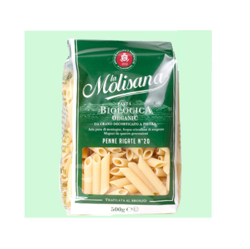 Mỳ nui ống Penne Rigate số 20 hữu cơ hiệu La Molisana 500g