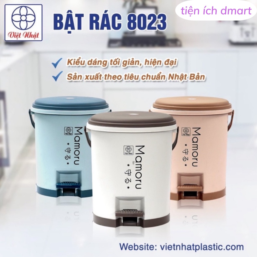 Thùng rác đạp chân BETONAMU thùng rác thông minh nhựa cao cấp Việt Nhật 5L 10L