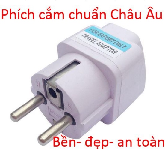 (Xịn) Phích cắm chuyển đổi 3 chấu sang 2 chấu RUIJIA ĐÀI LOAN - đầu nối ổ cắm 2, 3 cực