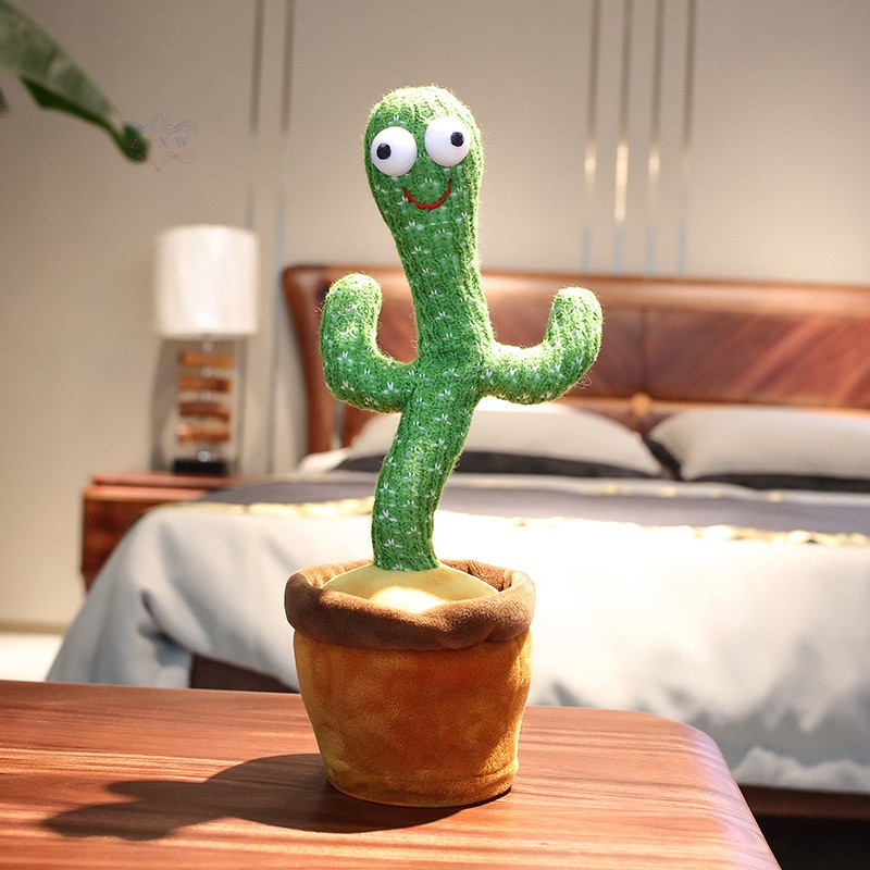 Đồ chơi xương rồng nhảy múa uốn lượn Dancing Cactus phát ra âm thanh vui nhộn biết nhại tiếng