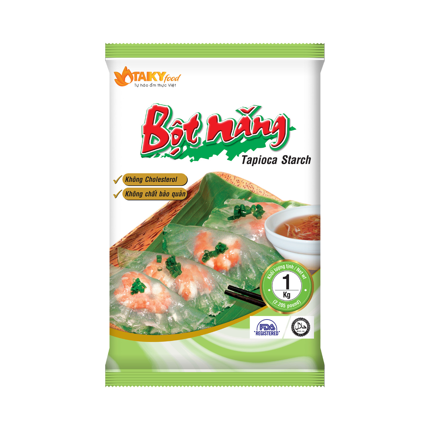 Túi 1kg bột năng thượng hạng tài ký