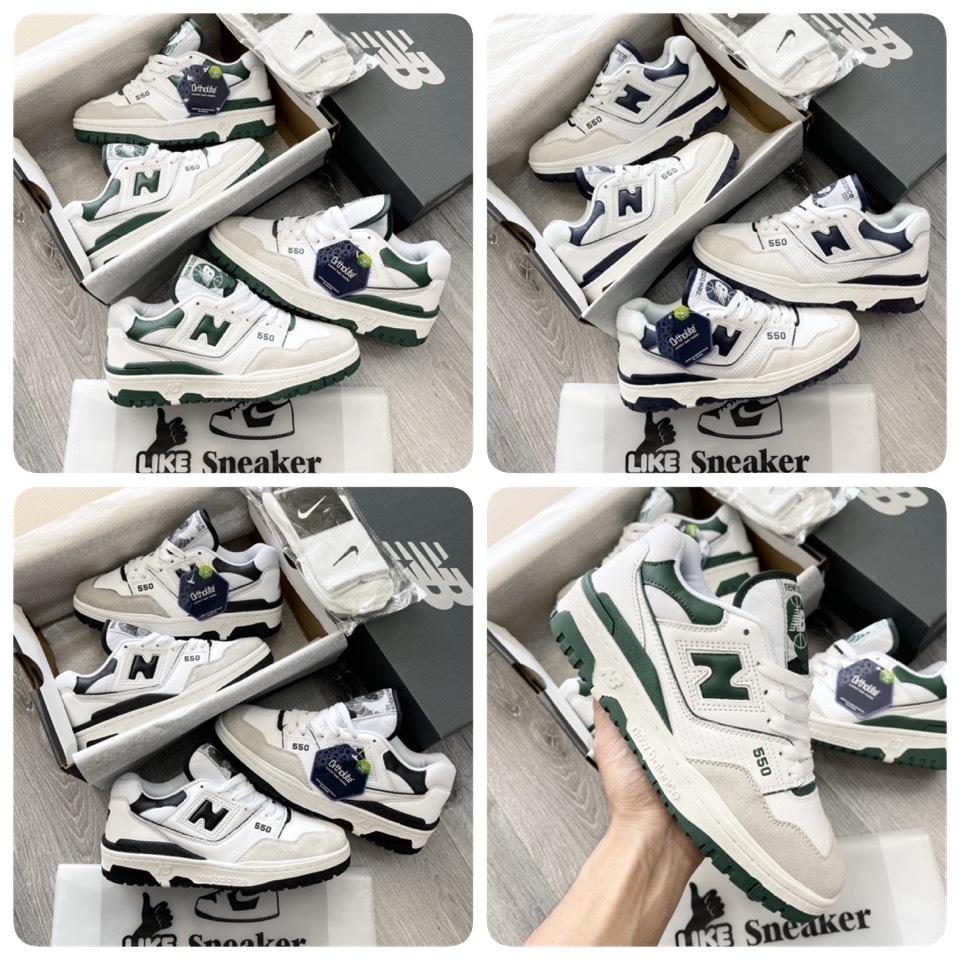 Giày sneaker nb 550 🌿fullbox🌿 giày thể thao nb 550 nam nữ cao cấp