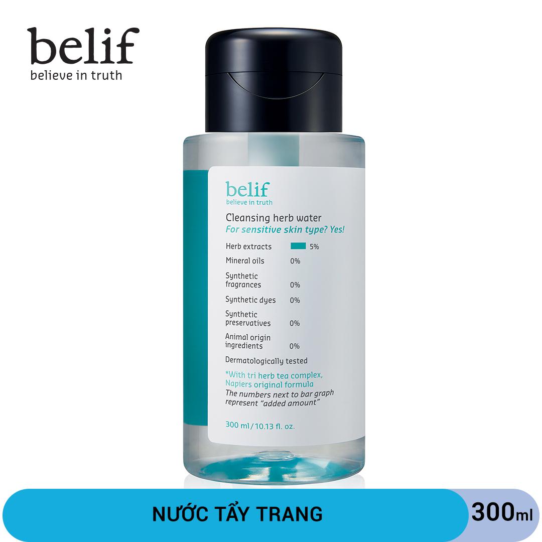 Nước tẩy trang thảo mộc Belif Cleansing Herb Water 300ml