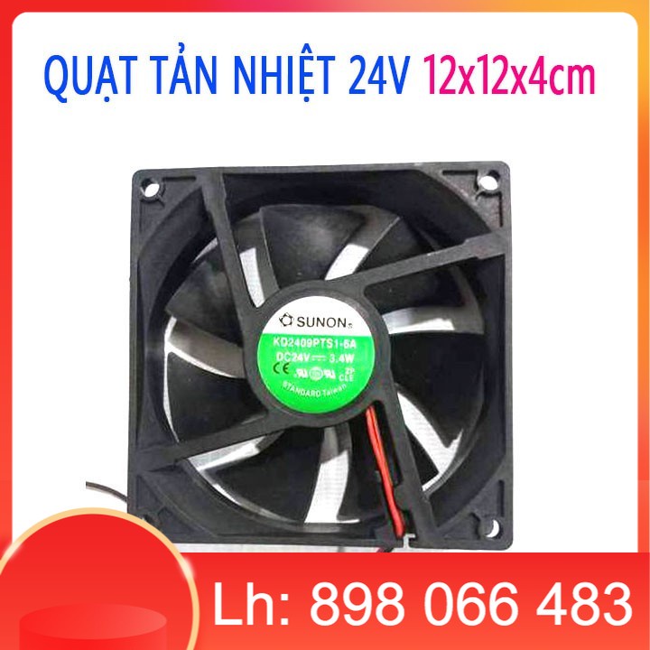 Quạt tản nhiệt 24V 12x12cm