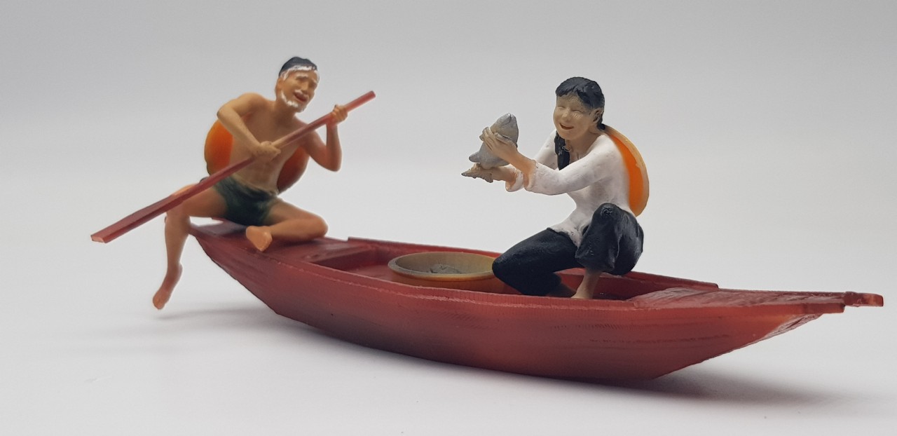 Mô hình làng chài trang trí tiểu cảnh kiến trúc