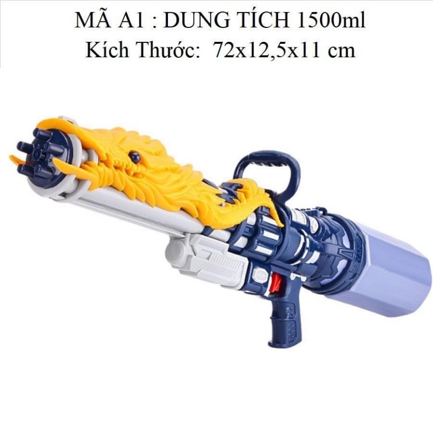 Súng nước 2 nòng cỡ lớn kích thước 87cm- Phun nước áp lực cao 12m