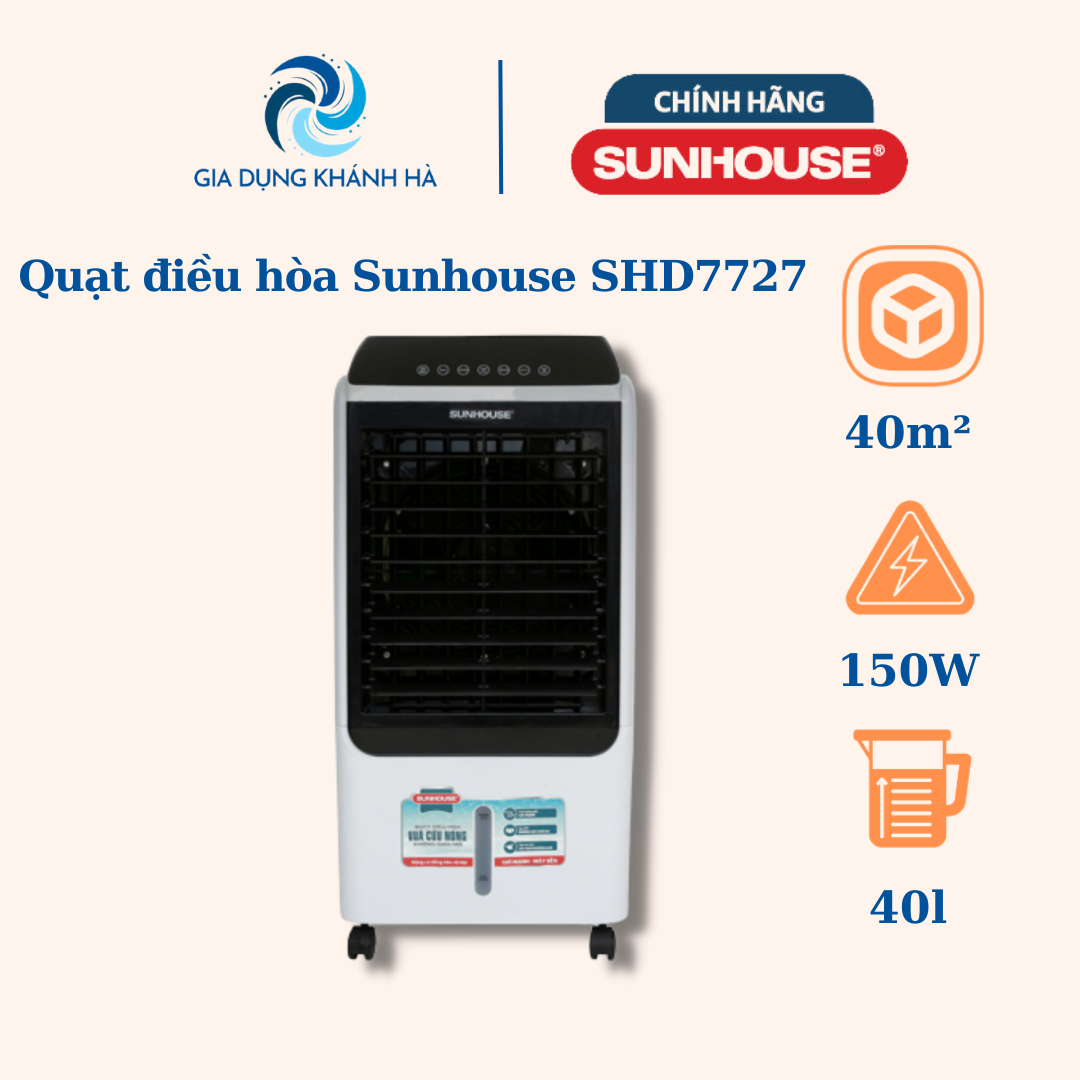 Máy Làm Mát Sunhouse SHD7727 - Hàng trưng bày , Bảo hành chính hãng 12 tháng