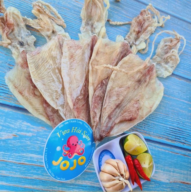 500Gr Khô Mực Loại 1 (35 - 40 con/kg) - Đặc Sản Thịnh Long JoJo Seafood