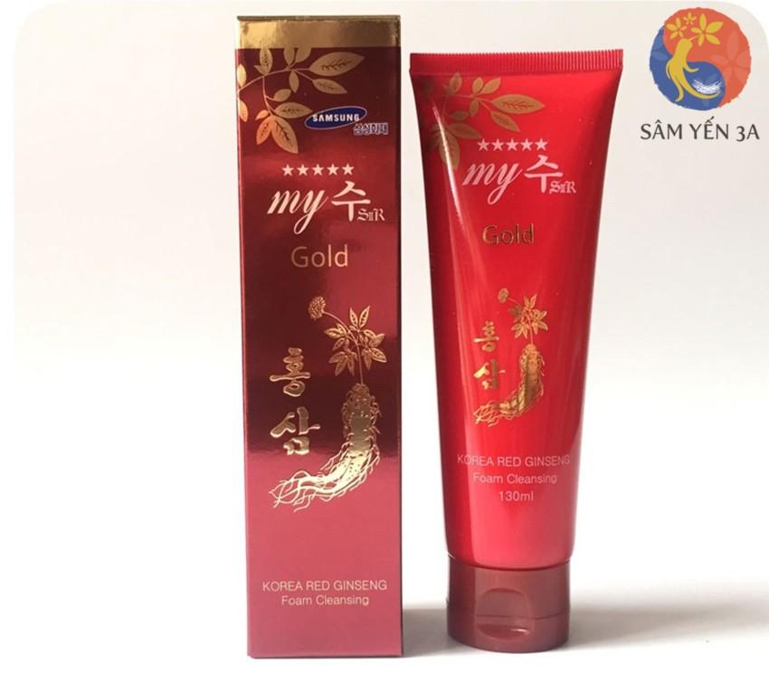 [HCM]Sữa rửa mặt nhân sâm hàn Quốc My GOLD làm sang da sữa rửa mặt sâm đỏ Red Ginseng hồng sâm đỏ - PP Sâm yến 3A