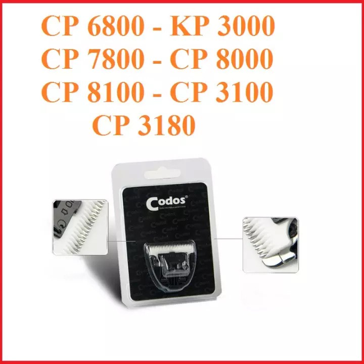 Lưỡi tông đơ cắt tỉa lông chó mèo codos 6800/ 7800 / 8000/ 9600
