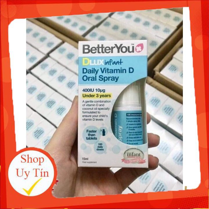 Vitamin D Dạng xịt Dlux infant của Anh