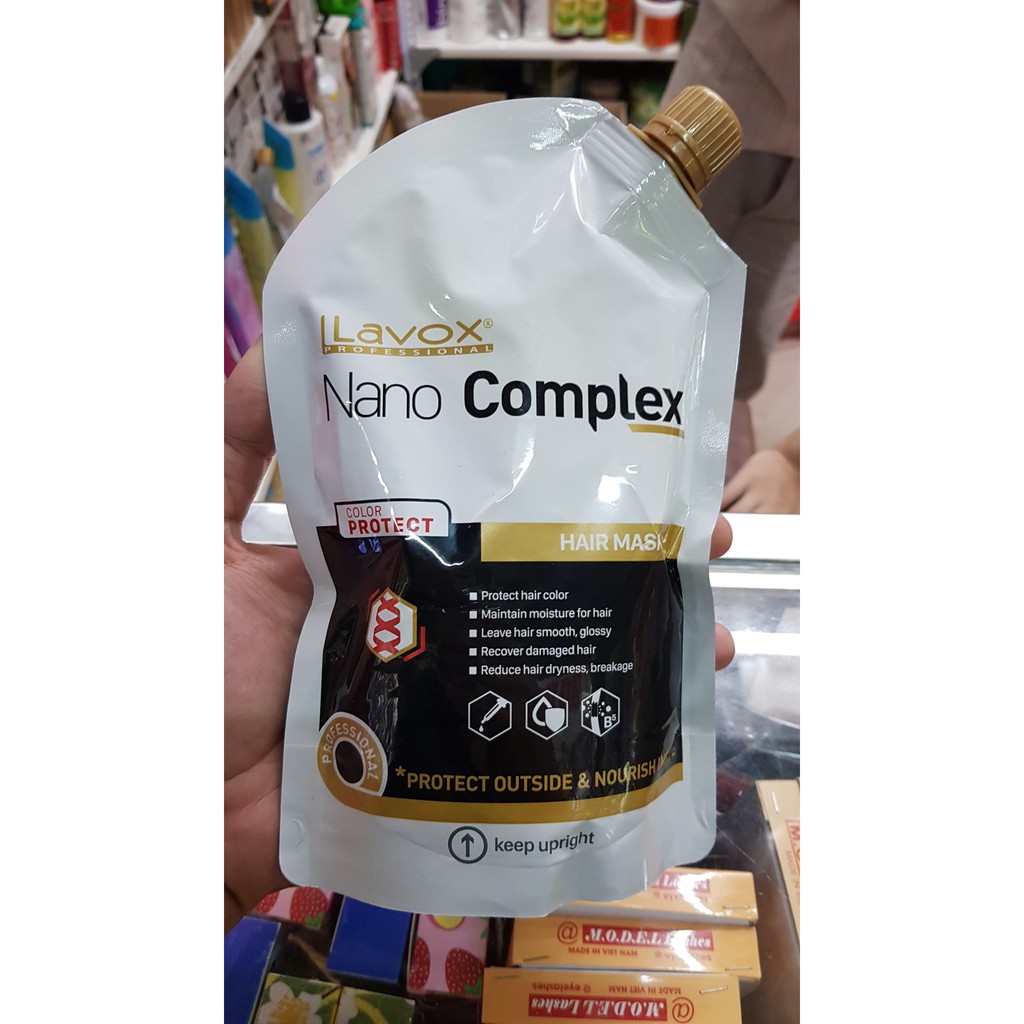 Chính hãng HẤP BẢO VỆ MÀU TÓC NHUỘM NANO COMPLEX 500ML