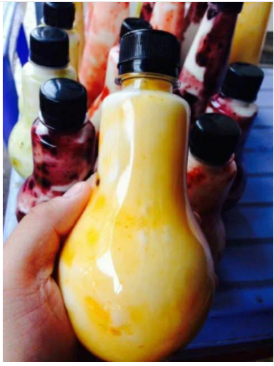 Set 10 chai nhựa hình bóng đèn 350ml