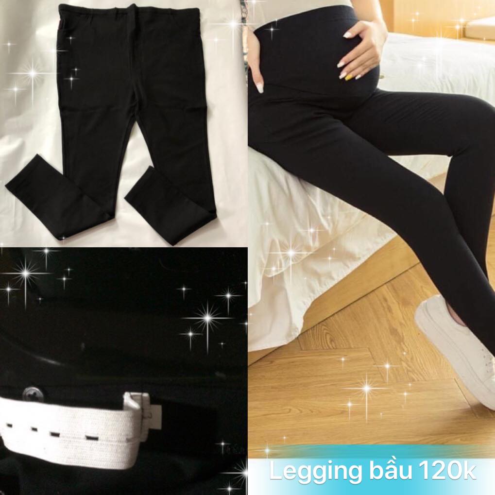 Quần bầu legging dài thun cotton dày đẹp