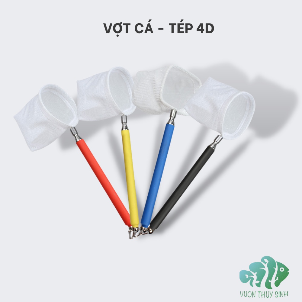 Vợt cá tép 4D chống sốc có thể kéo dài hoặc thu gọn