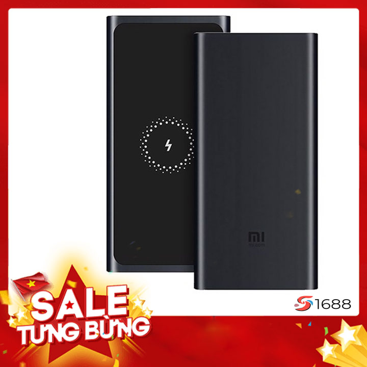 Pin sạc dự phòng không dây Xiaomi 10000mAh 2021 - Sạc dự phòng tích hợp sạc không dây 10000mAh Xiaomi lite
