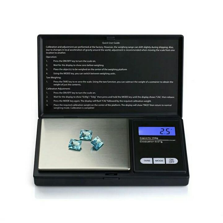 Cân điện tử bỏ túi mini, cân tiểu ly 200g/0.01g b.201