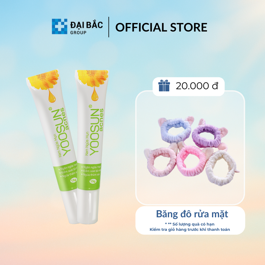 Chính hãng Kem ngừa Mụn kiểm soát bã nhờn ngừa thâm sẹo YOOSUN Acnes 15g Tuýp